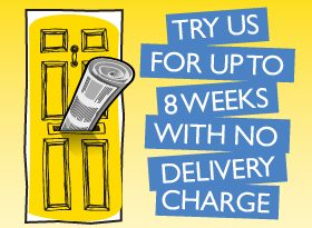 try us for up to eight weeks with no delivery charge